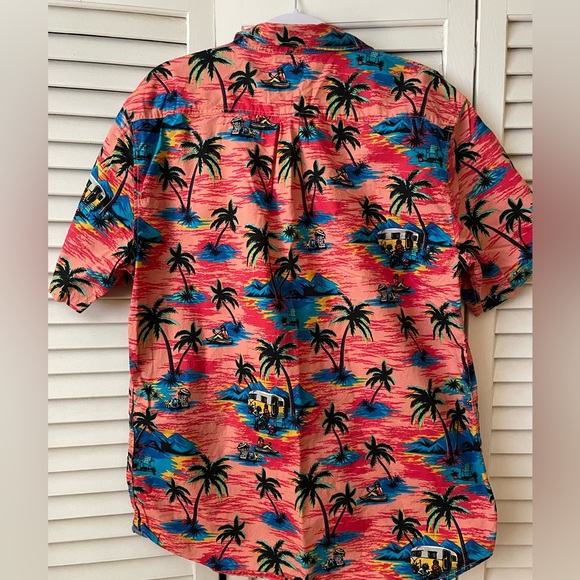 Vans Hawaiian Shirt Men’s Short Sleeve Button Down - Picture 2 of 3